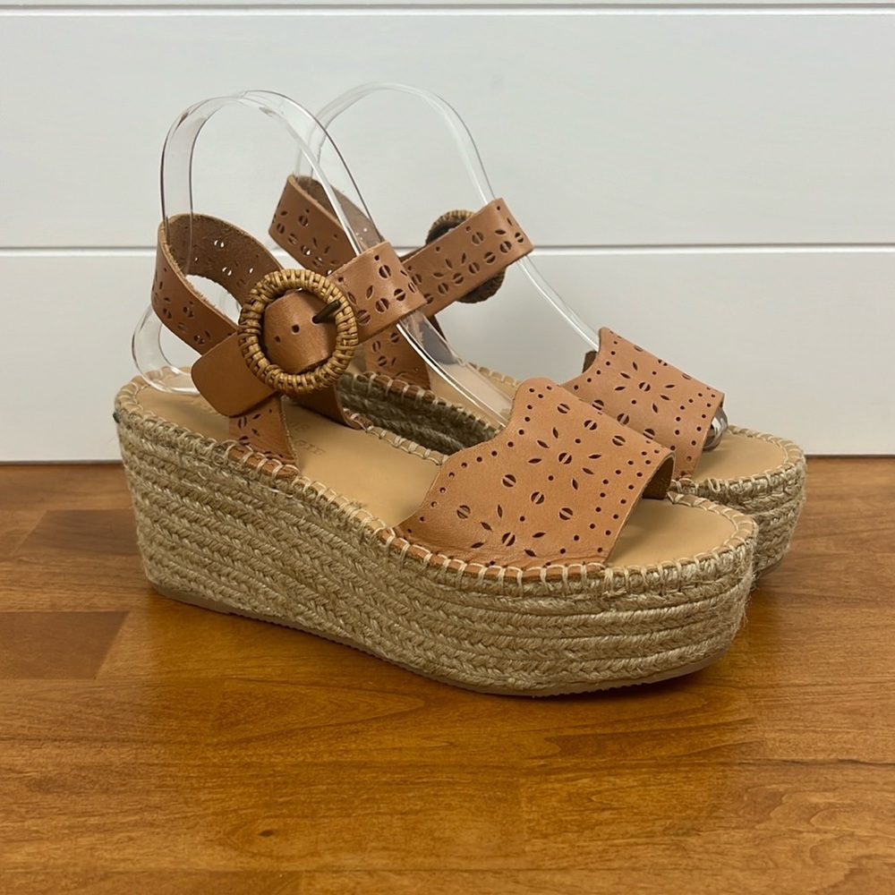 Soludos x anthropologie espadrille wedges size 7.5 sandals summer